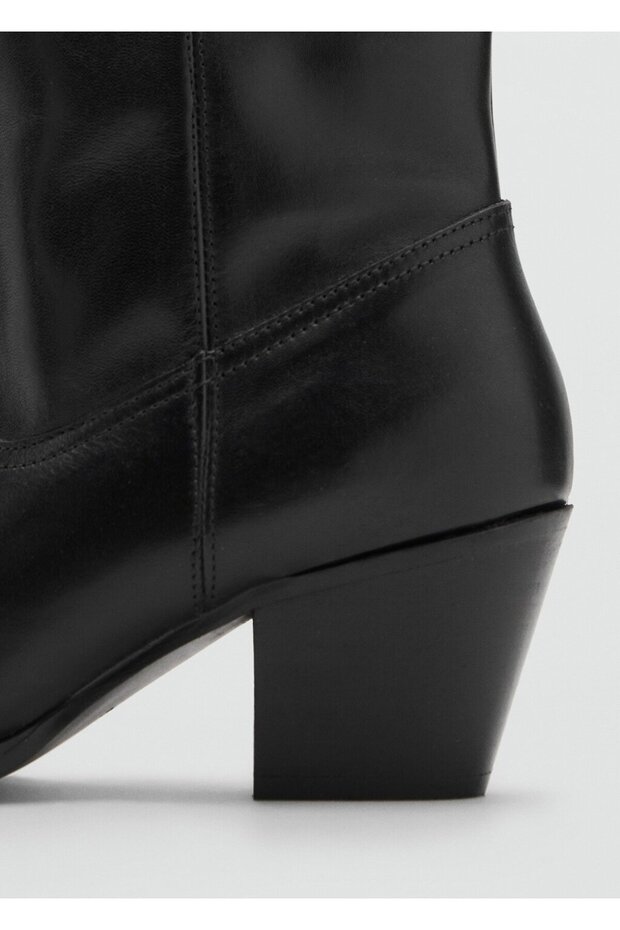 Deri topuklu bot - 4