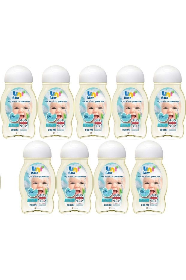 Baby Hair and Body Shampoo 200ml Classic (Set of 9)