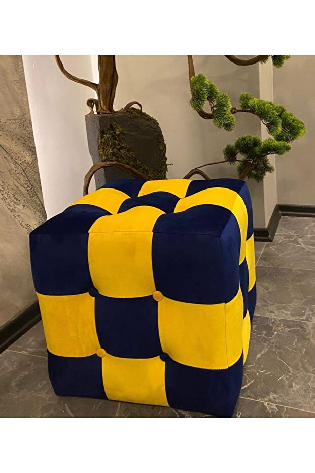 Kanarya Pacwork Puf - 4