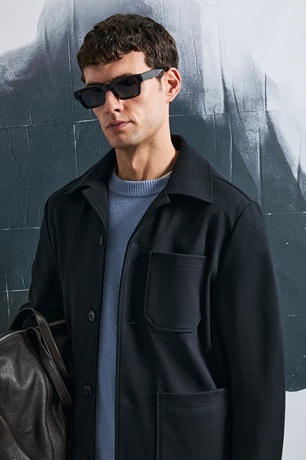 Tomas Erkek Örme Ceket Lacivert - 5