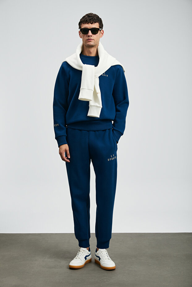 Sıgma Erkek Sweatshirt Saks - 2