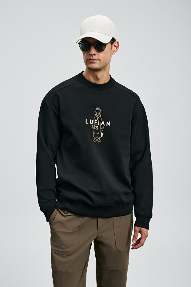 Sımba Erkek Sweatshirt Siyah - 4