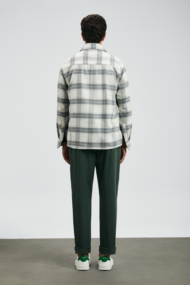 Valdo Erkek Basic Gömlek Regular Fit Gri - 6