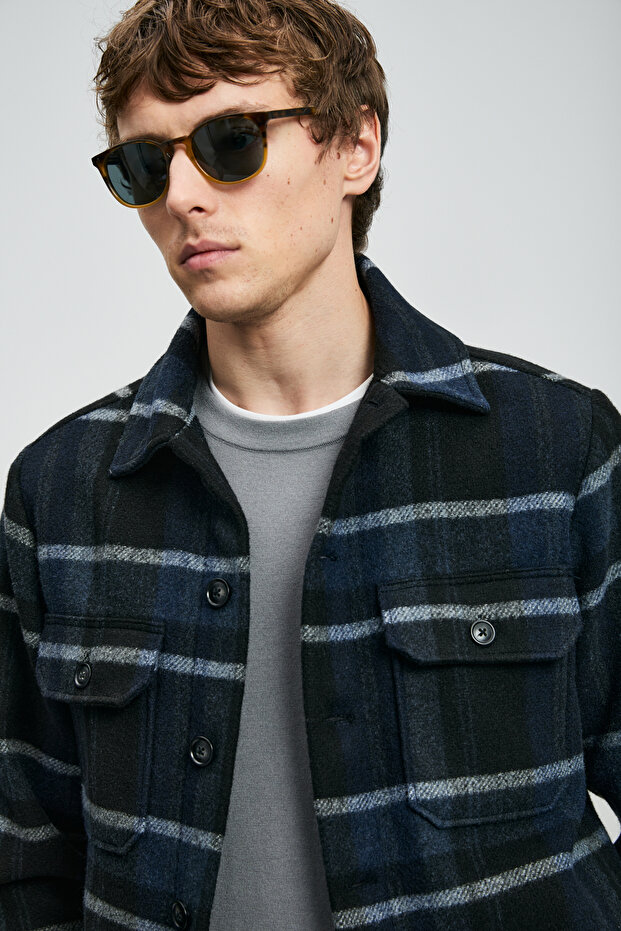 Davıd Erkek Basic Gömlek Regular Fit Siyah - 5