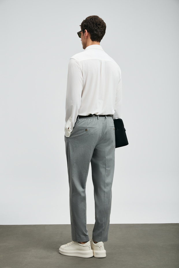 Carl Erkek Basic Gömlek Regular Fit Beyaz - 6