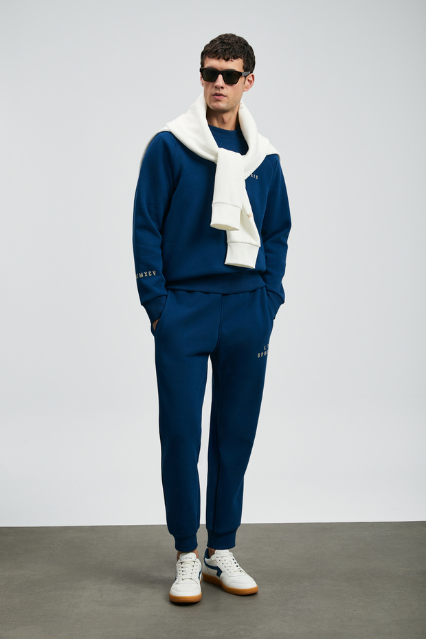 Sıgma Erkek Sweatshirt Saks - 3