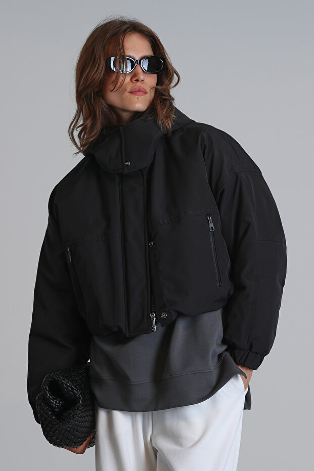 Sandra Kadın Örme Sweatshırt Haki - 5