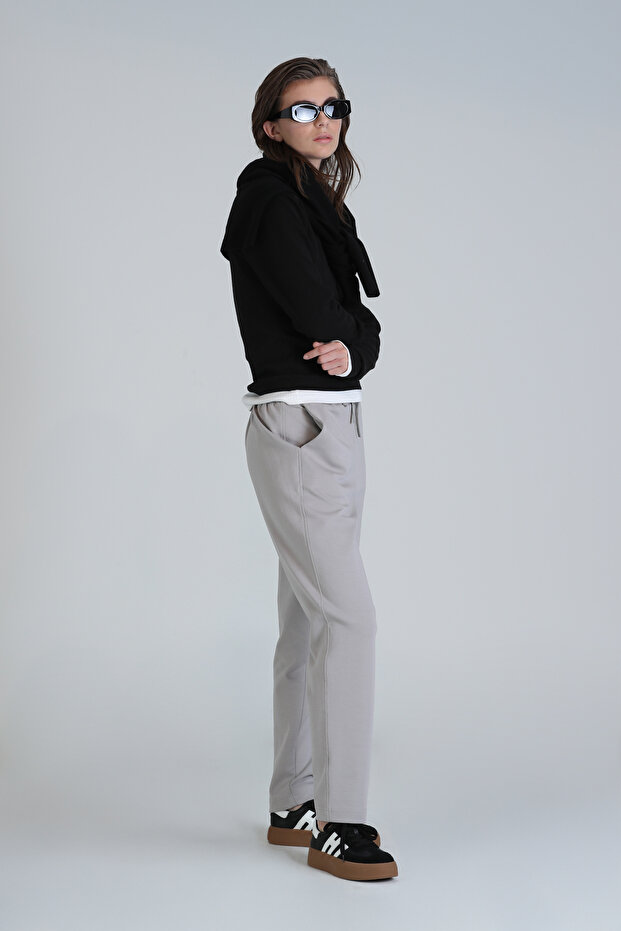 Amber Örme Kadın Eşofman Altı Bej - 5