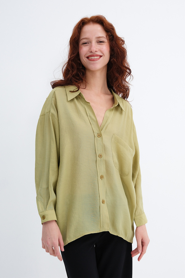 Oversize Basic Gömlek G4612-Z2 - 5