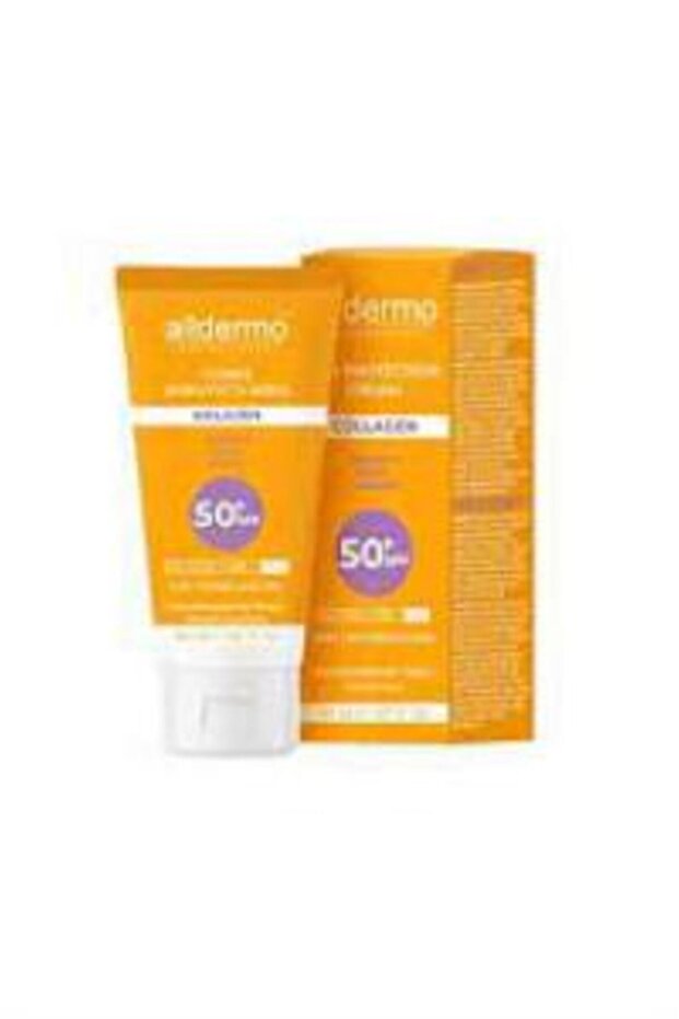 كريم الوجه الواقي من الشمس بالكولاجين بعامل حماية من الشمس SPF50، 50 مل