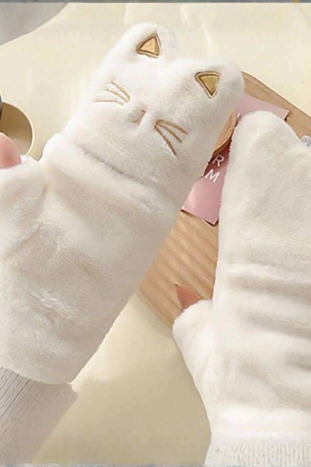 Sevimli Kedi Kışlık Eldiven - 6