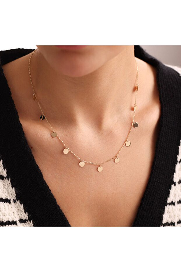 Pullu Altın Kolye - 1