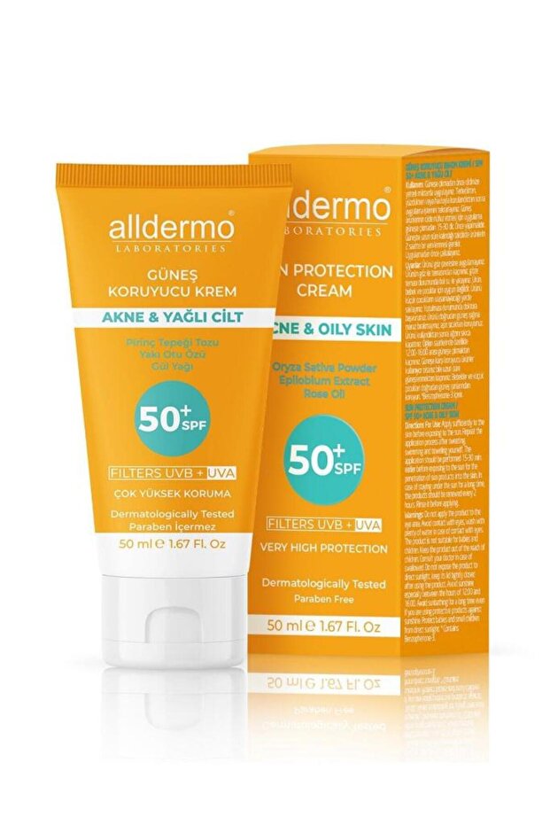 Spf 50 Anti-Acne and Oily Skin Protective Sunscreen 50 ml
