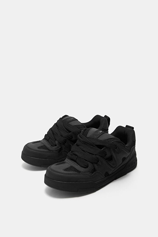 Süslemeli kaykay spor ayakkabısı - 4