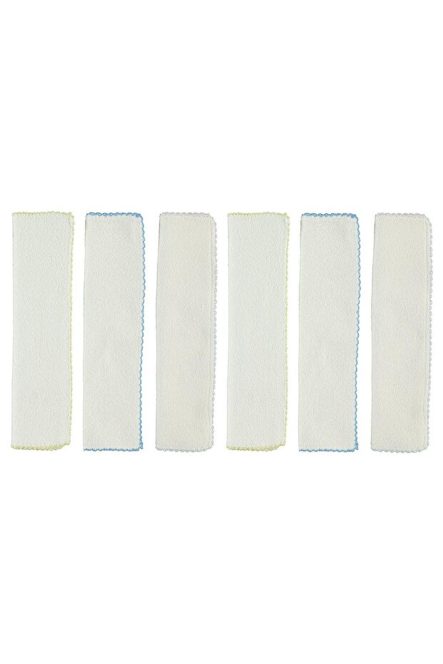 Towel Set of 6 Mouth Wipes - Blue