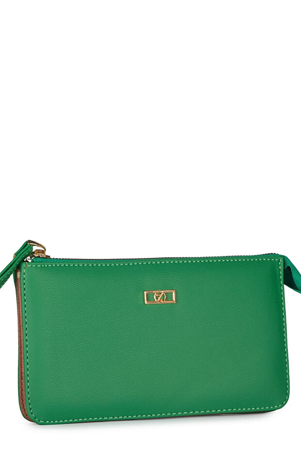 Green Wallet with Bracelet Detail 021