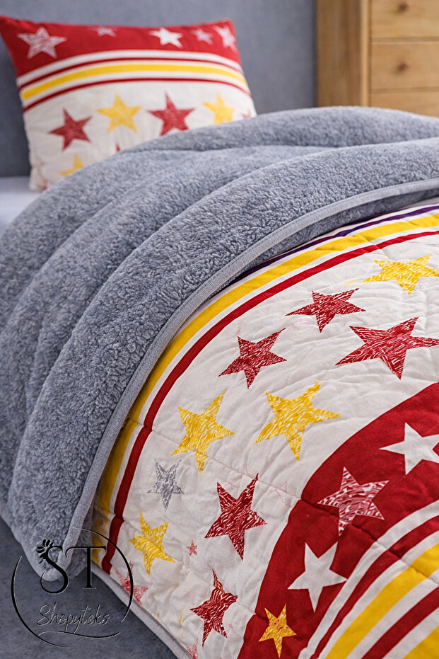 طقم نوم ويلسوفت ذو وجهين بنمط مروحة فردية - 2