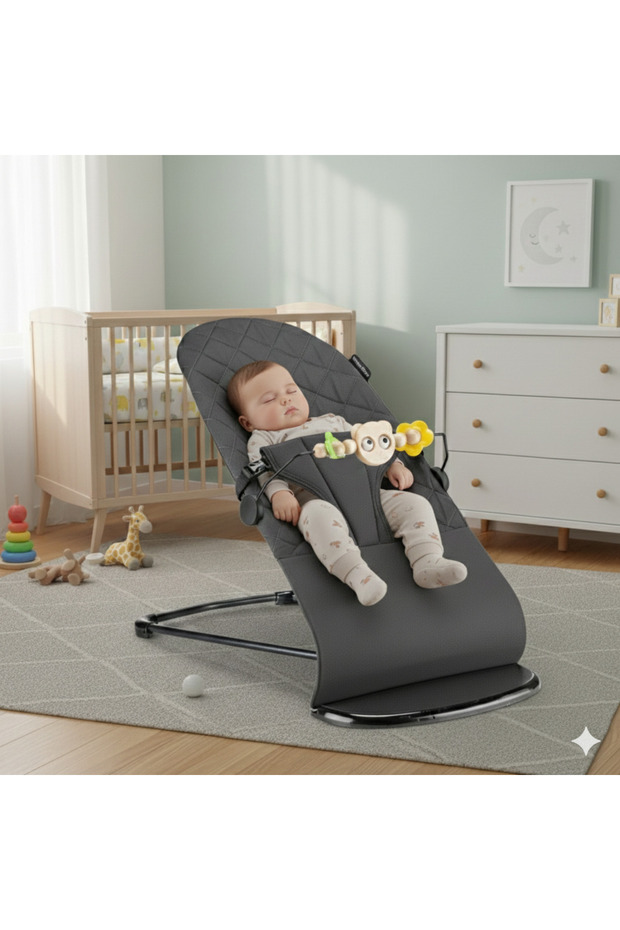 Tommybaby Millenium Cotton Bebekler Için Üç Kademeli Kolay Taşınabilir Sallanan Oyuncaklı Ana Kucağı