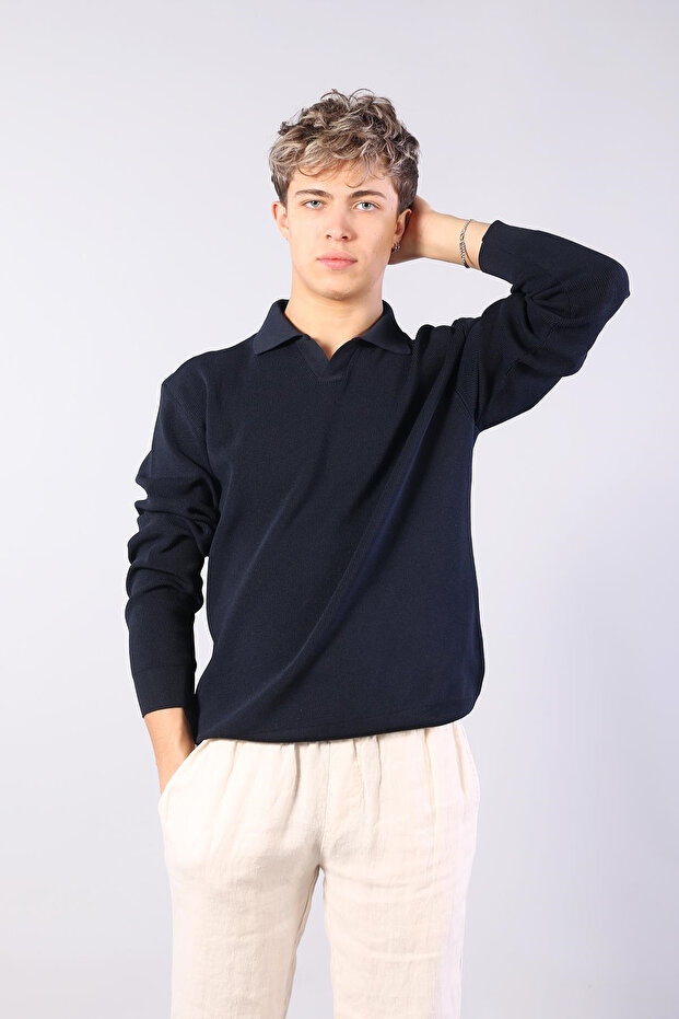 34103 سترة بدون أزرار مع ياقة - 1