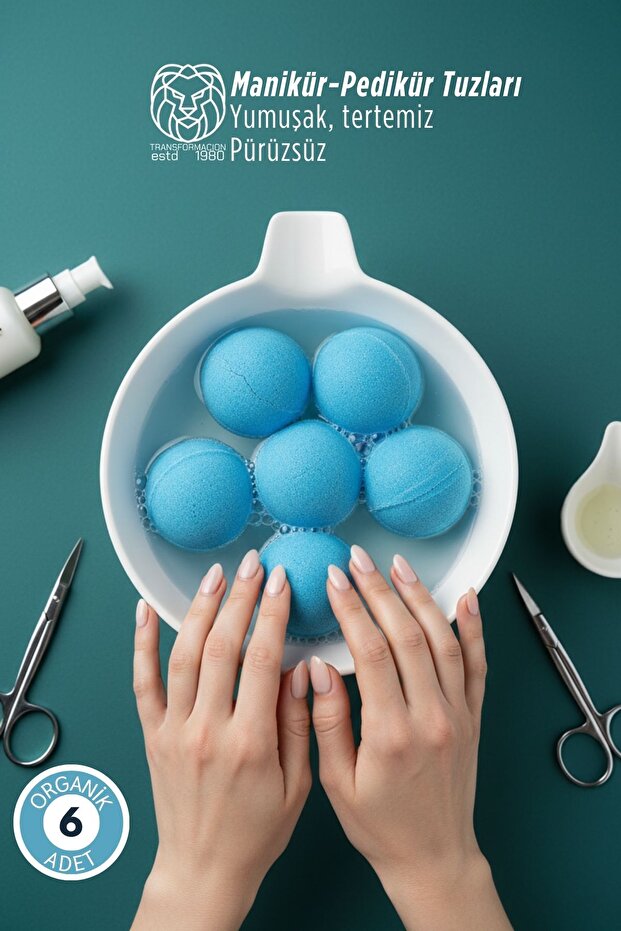 Manicure Bomb - 3 Colors 6 Pieces 300 Grams, Pedicure Ball 721279