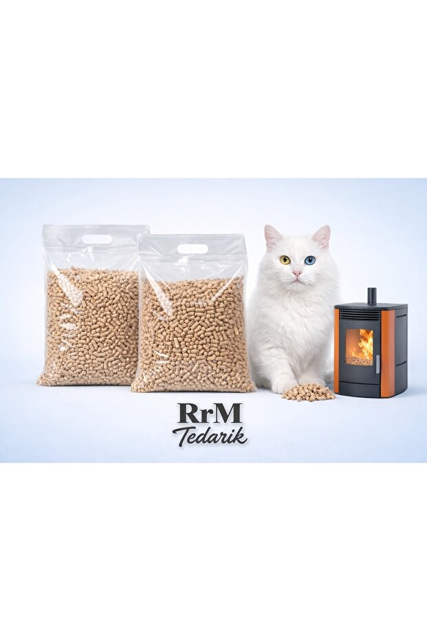 rrm tedarik Çam Pelet Kedi Kumu yakacak %100 doğal 5kg (10LT)