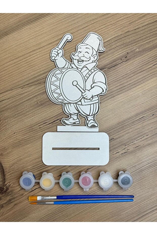 Ramazan Davulcusu Boyama Seti Ahşap Mdf - 2