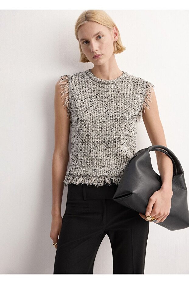 Püsküllü bluz - 6