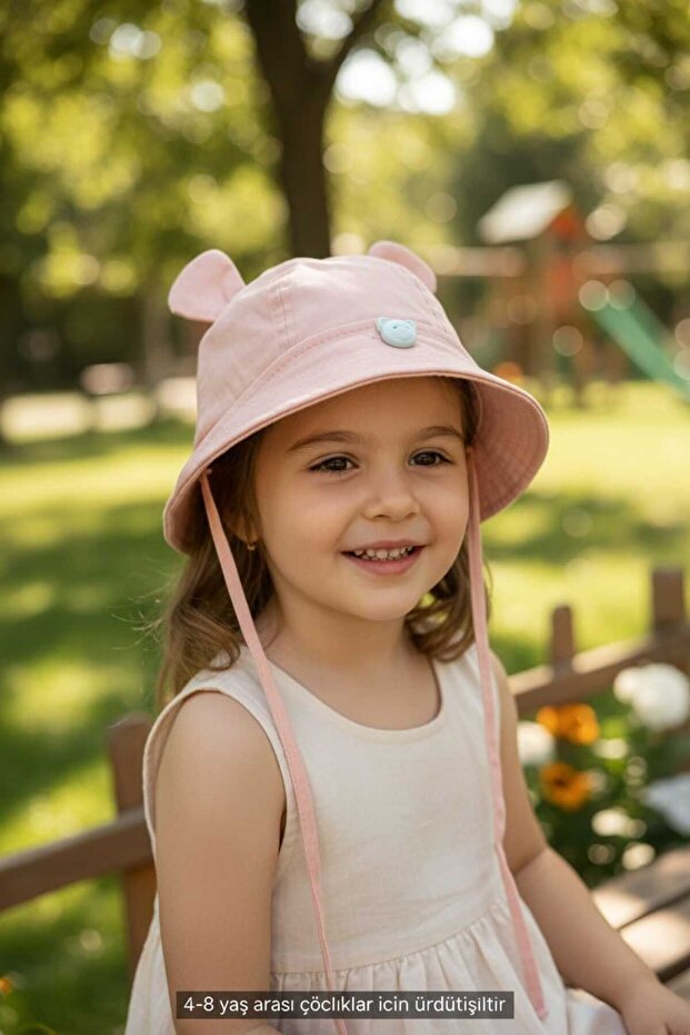 Kitti 4-8 Years Old Girl's Lace-Up Summer Sombrero Hat