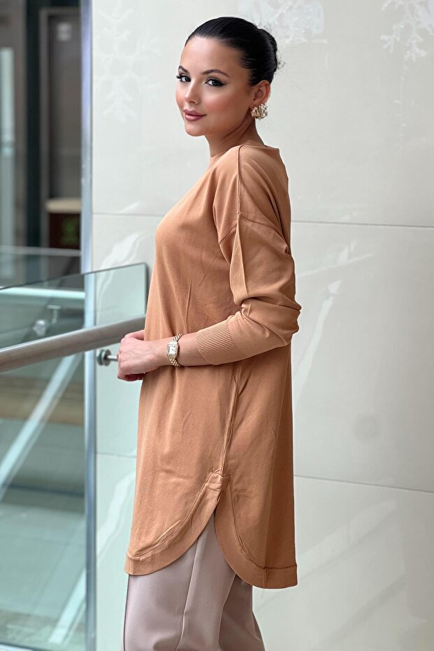Oval Kesim Merserize Tunik - 3