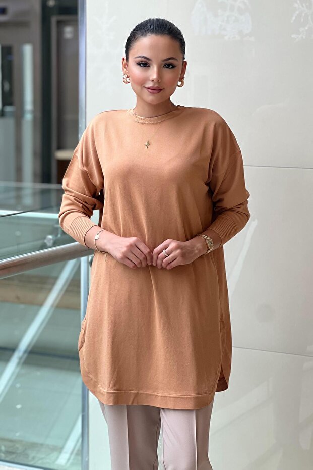 Oval Kesim Merserize Tunik - 1