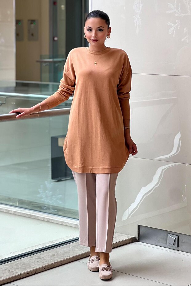 Oval Kesim Merserize Tunik - 4