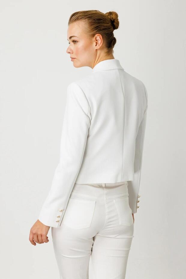 Short Jacket with Cover Pockets - 5