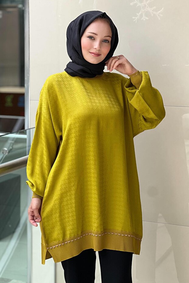 تونيك جاكار منقوش على شكل مخلب الثور - 2