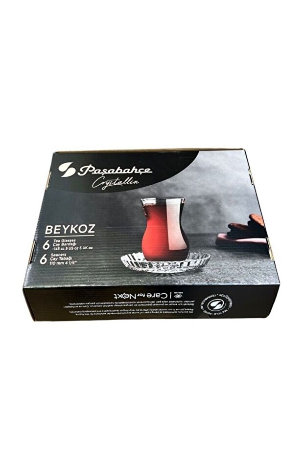 Crystallin Beykoz 145 Cc 6-Person 12-Piece Tea Set Orjin. The Box Is Important! !
