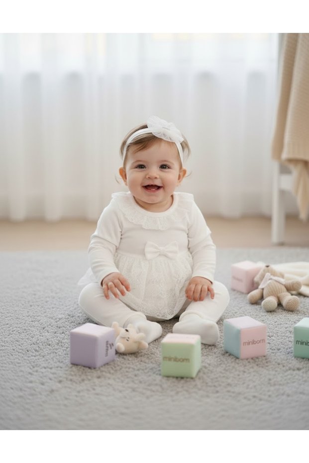 Cotton Lace Detailed 2-Piece Baby Girl Set