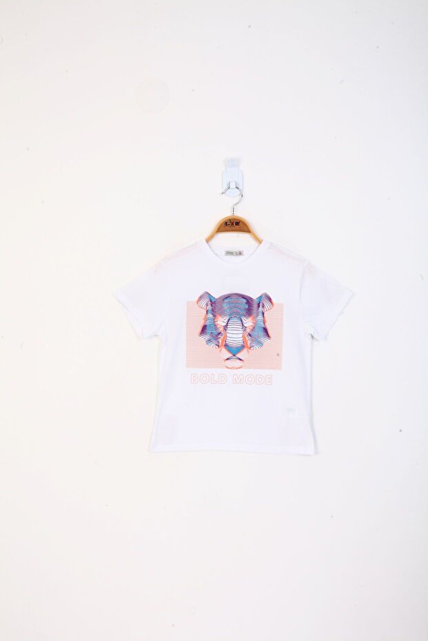 Boy's Printed Crew Neck Short Sleeve T-Shirt