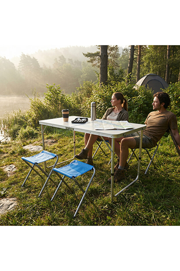 4 Tabureli Kamp Seti - 5