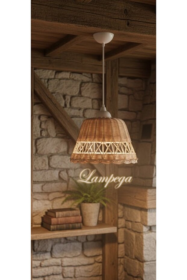 rattan bambu avize - 1