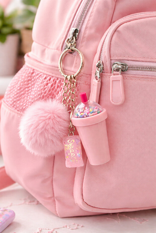 Milk Shake Lip Balm Key Ring - 3