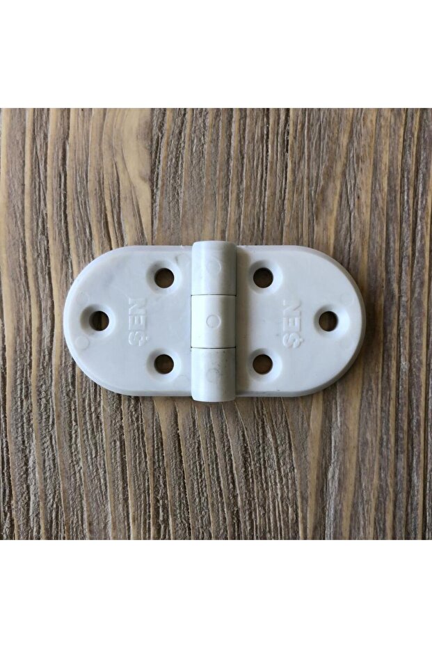 Plastik Oval Menteşe 7cm - 2 Adet Beyaz - 2