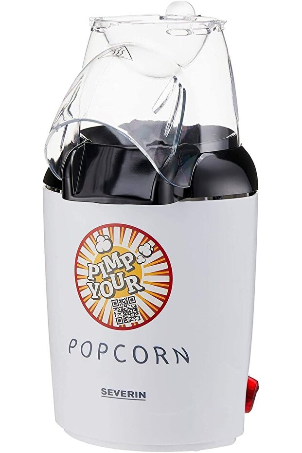 صانعة الفشار سيفرين، بيضاء - 1