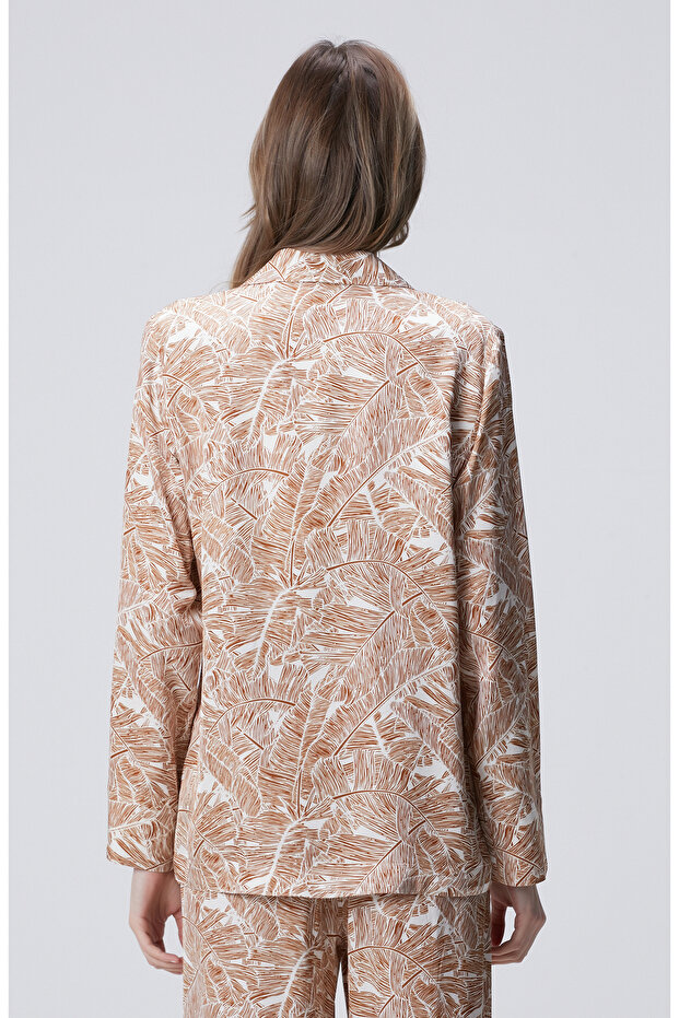 Tarçın Desenli Gömlek - 5