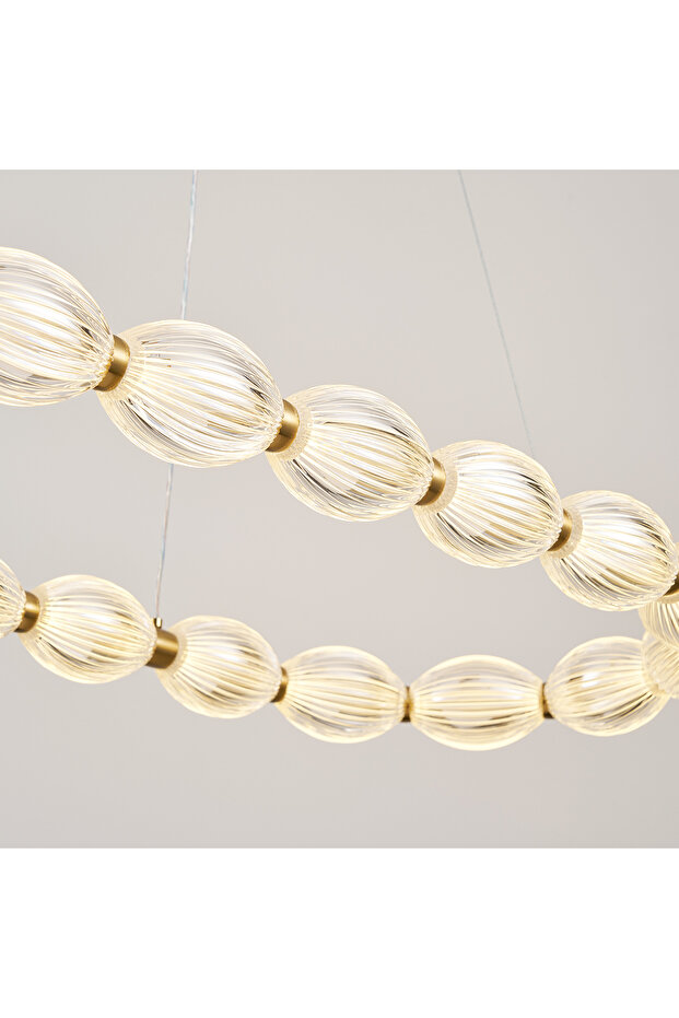 Aspen Sıralı Eskitme Sarkıt Led Avize - 6