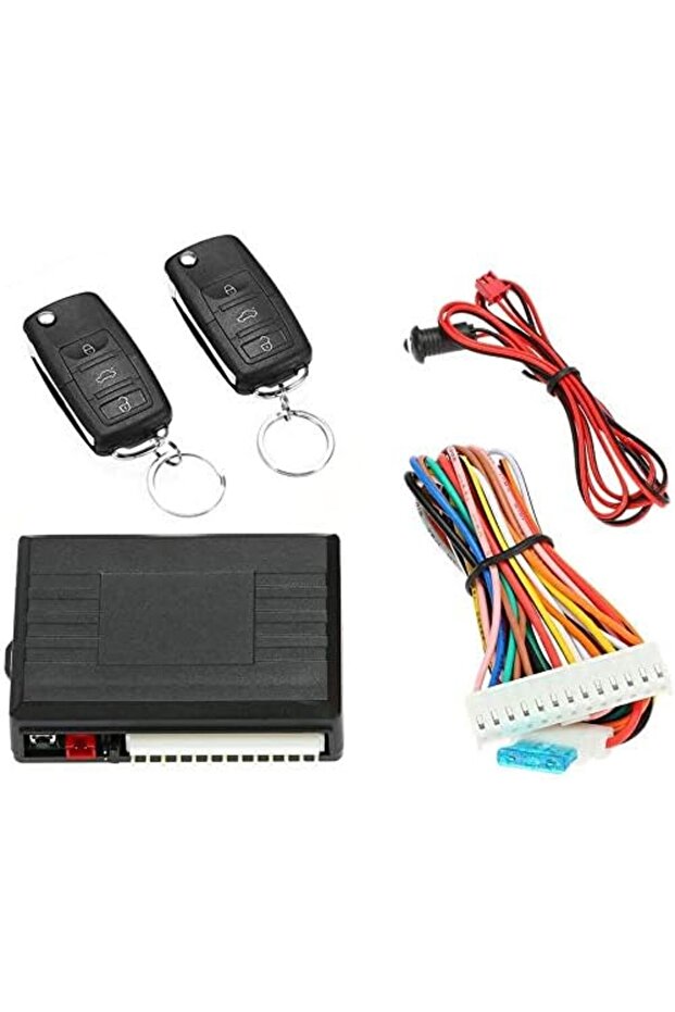 Universal Car Door Lock Trunk Release Keyless Entry System Central Locking Kit With Remote Control - 2