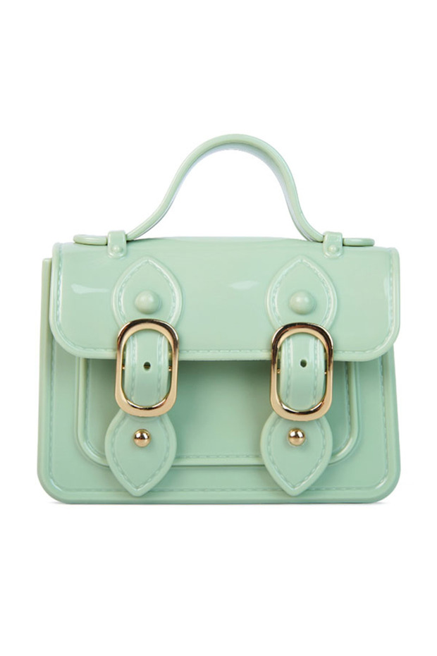 Women Mint Jelly Saddle Sling Bag