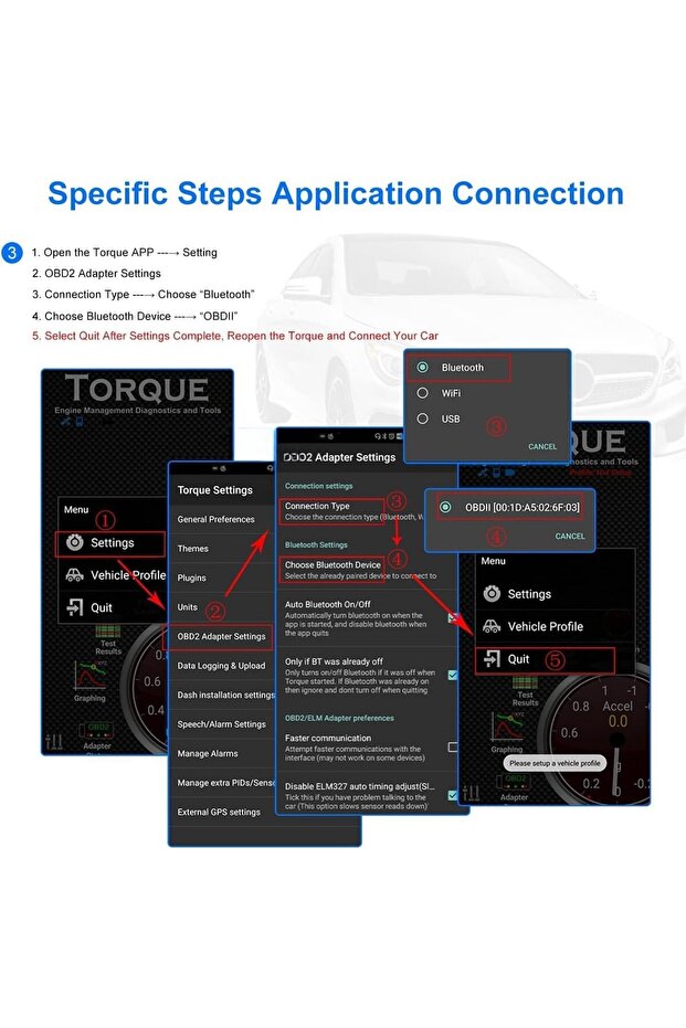 جهاز فحص أعطال السيارات OBD2 بتقنية البلوتوث، قارئ رموز تشخيص لاسلكي وأداة فحص لأنظمة أندرويد وويندوز، C - 4