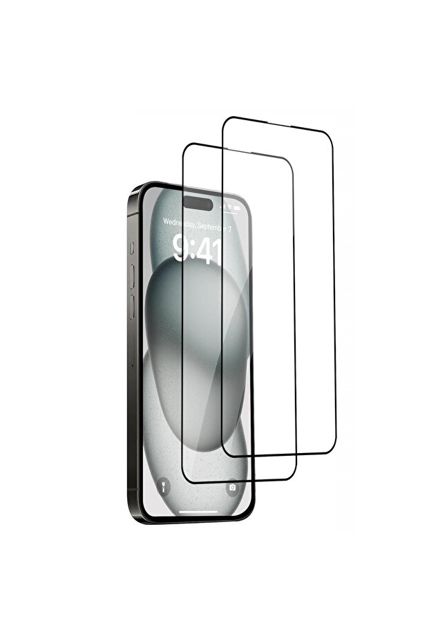 (Pack of 2) Tempered Glass Screen Protector For iPhone 15 Pro Max