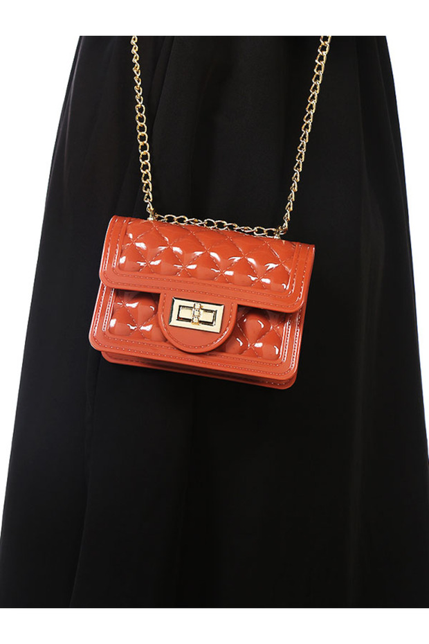 Women Dark Pink Quilted Sling Bag