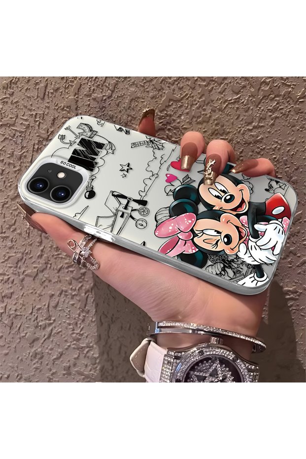 Funny Cartoon Figure Case for iPhone 11 Compatible, High Quality and Long-Lasting Silicone Case