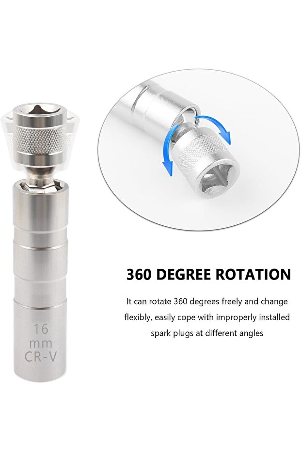 مجموعة مفاتيح شمعات الإشعال، أدوات صيانة سيارات متعددة الوظائف، مجموعة مفاتيح شمعات إشعال متينة - 5